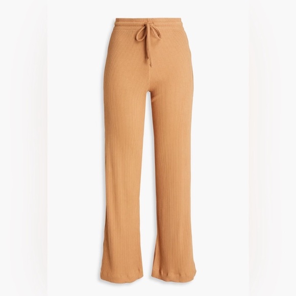 LESET Ali Drawstring Wide Leg Pant in Dune Size Large - Picture 1 of 15